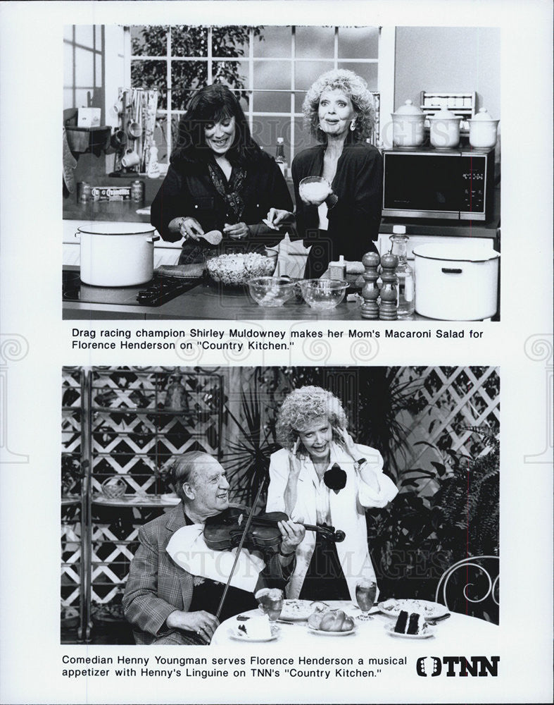 Press Photo Florence Henderson Country Kitchen Television Star - Historic Images