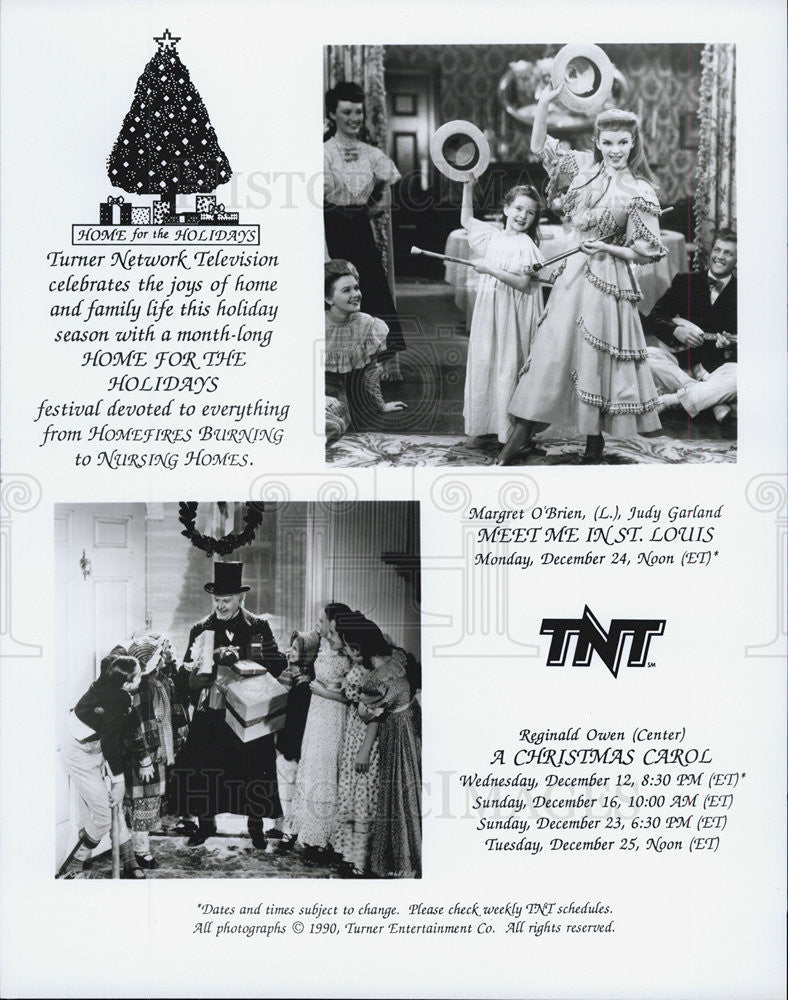 1990 Press Photo TNT&#39;s A Christmas Carol - Historic Images