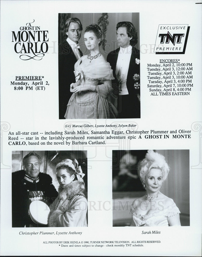 1990 Press Photo Scenes from "A Ghost in Monte Carlo" - Historic Images