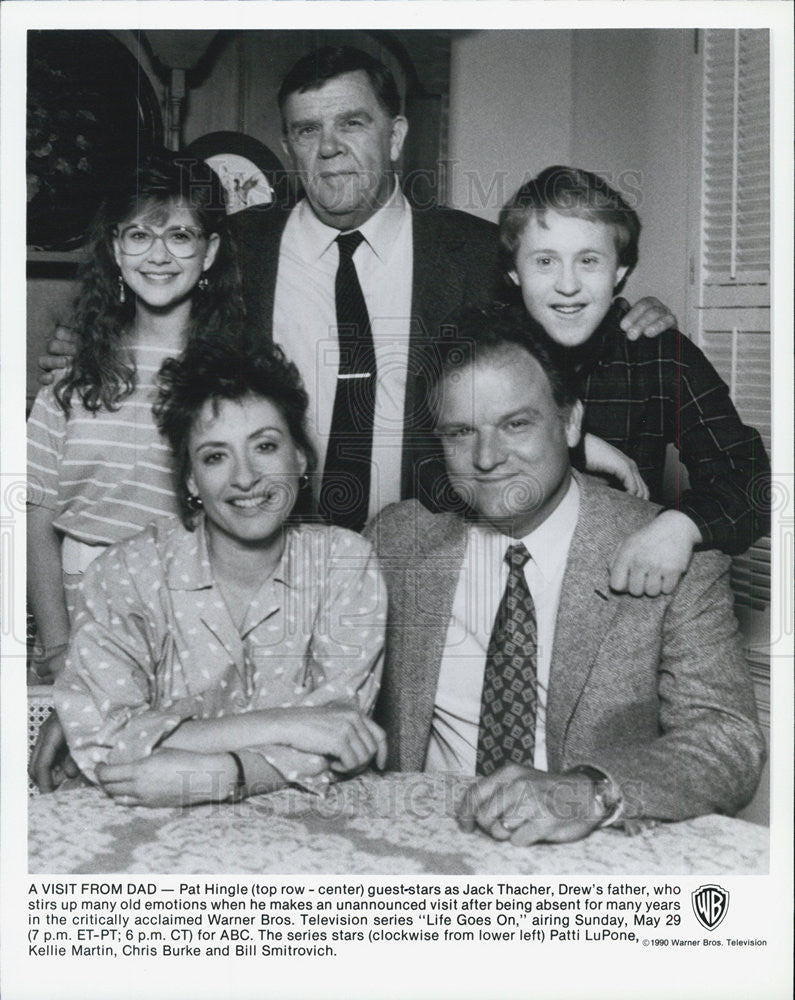 1990 Press Photo of the cast of TV series &quot;Life Goes On&quot; - Historic Images