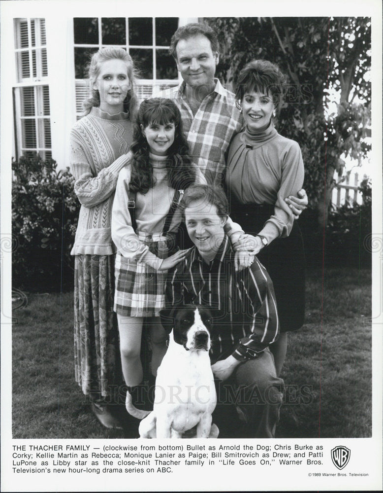 1989 Press Photo of the cast of the TV series "Life Goes On" - Historic Images