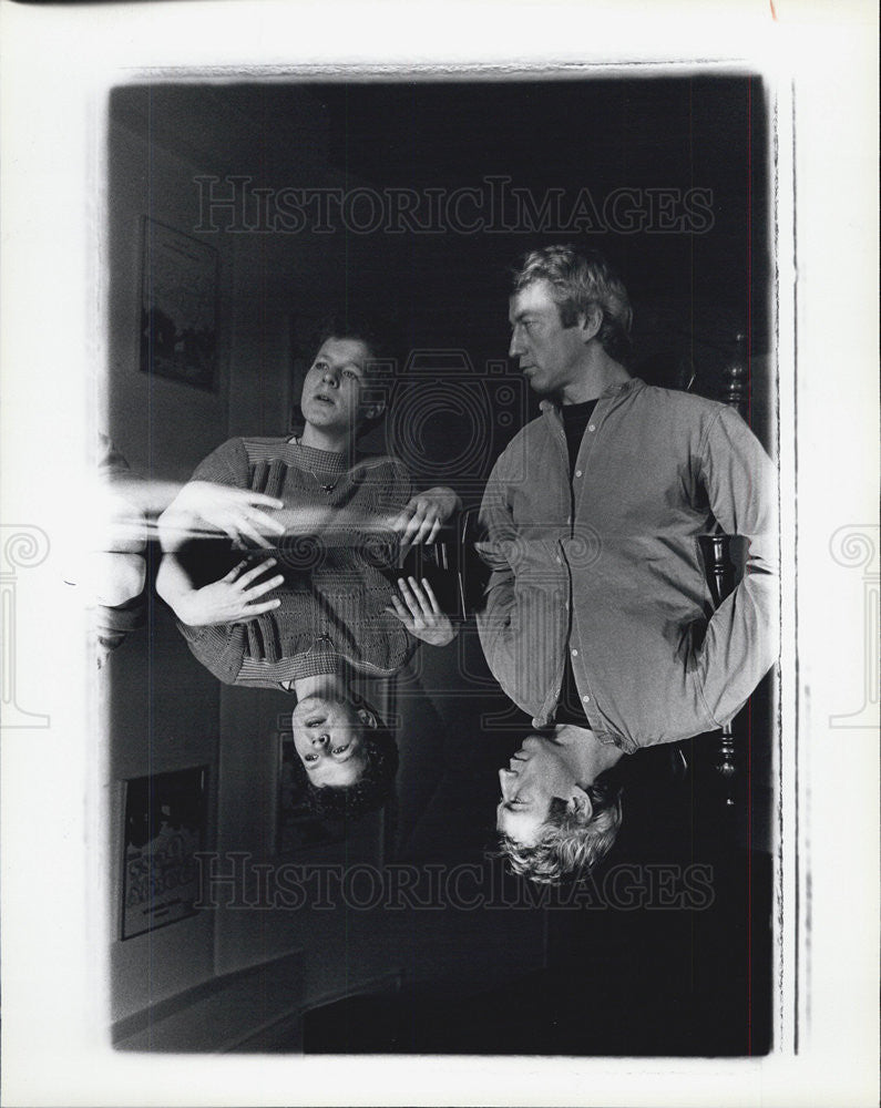 1981 Press Photo John Murphy Claudia Weiss Mummenschanz - Historic Images