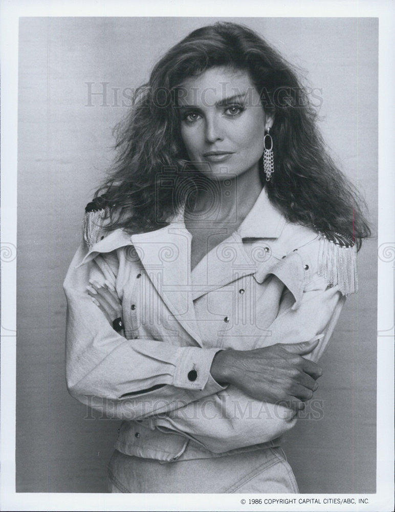 1986 Press Photo Tracy Scoggins The Colbys Television Show - Historic Images