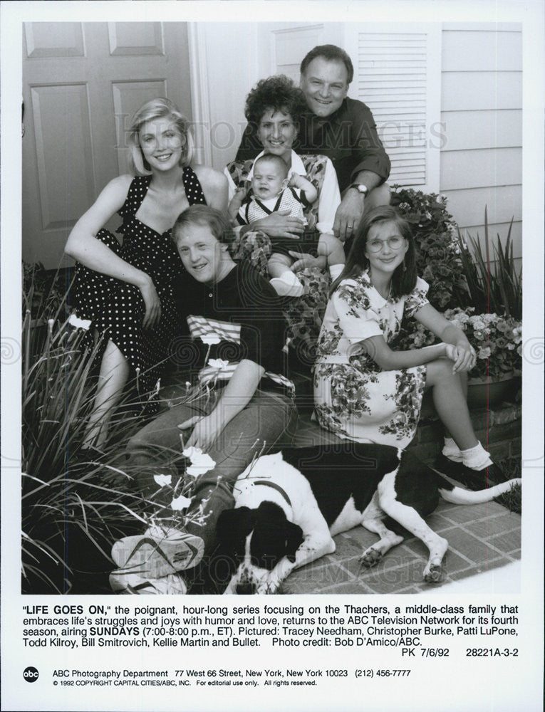 1992 Press Photo Cast of Life Goes On - Historic Images