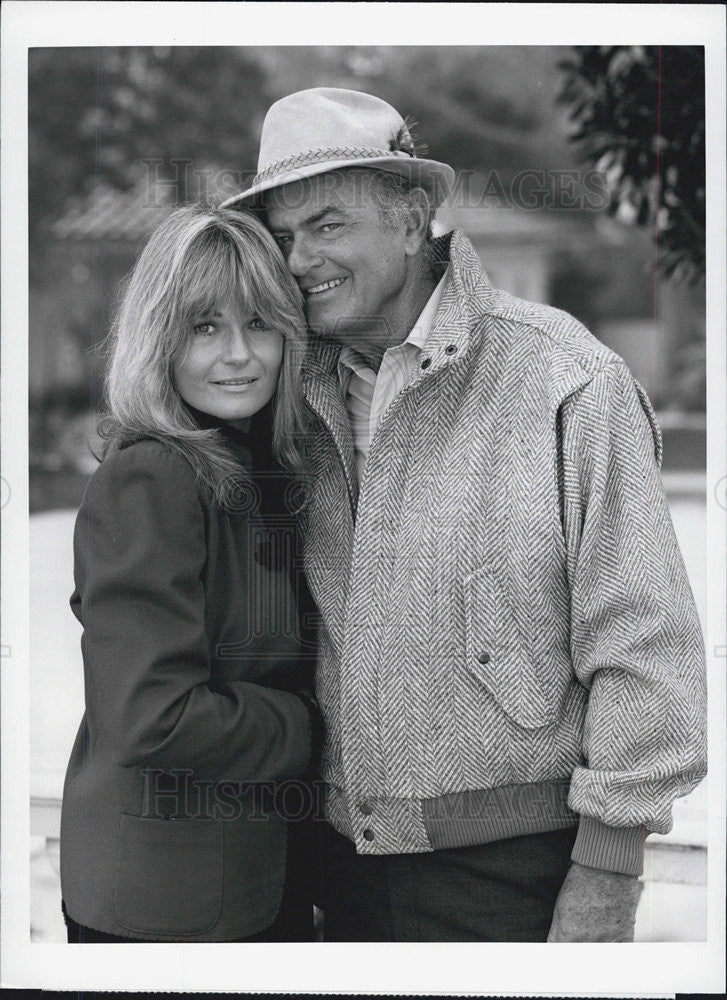 1986 Press Photo Valerie Perrine &amp; Harvey Korman in &quot;Leo &amp; Liz in Beverly Hills&quot; - Historic Images