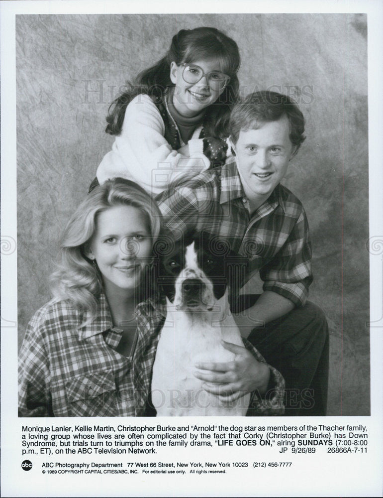 1989 Press Photo "Life Goes On"Monique Lanier,Kelli Martin,Christopher Burke - Historic Images