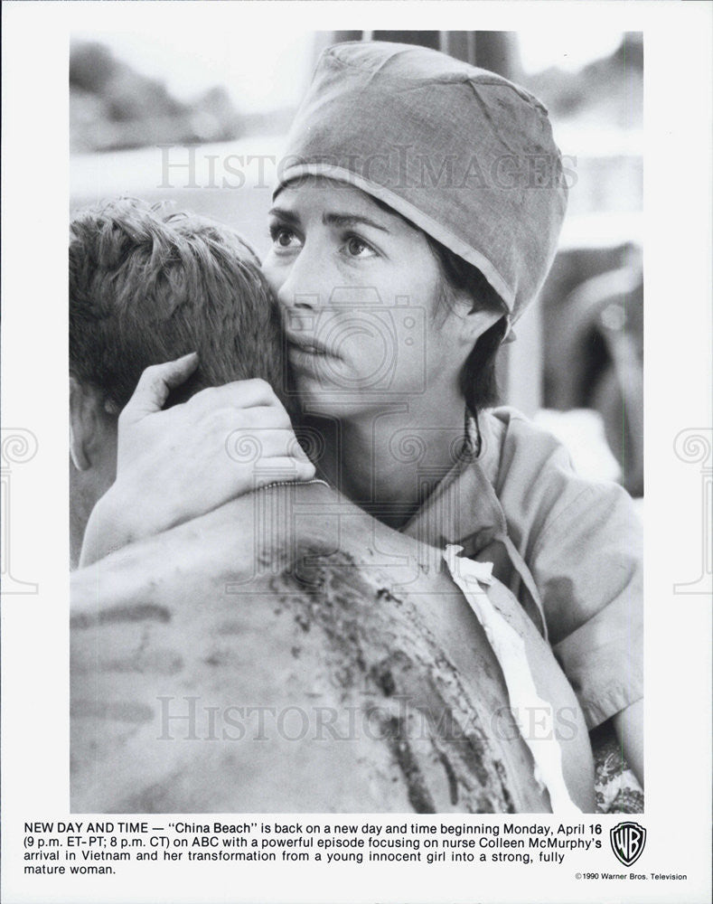 1990 Press Photo Scene in &quot;China Beach&quot; - Historic Images