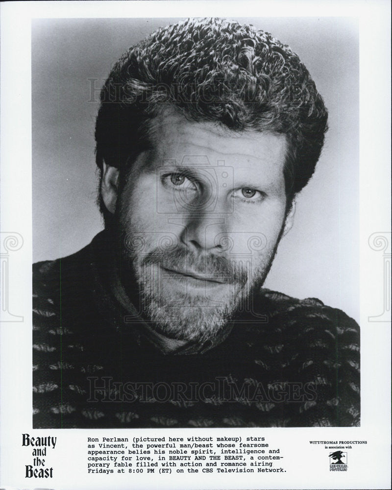 1987 Press Photo Ron Perlman in &quot;Beauty and the Beast&quot; - Historic Images