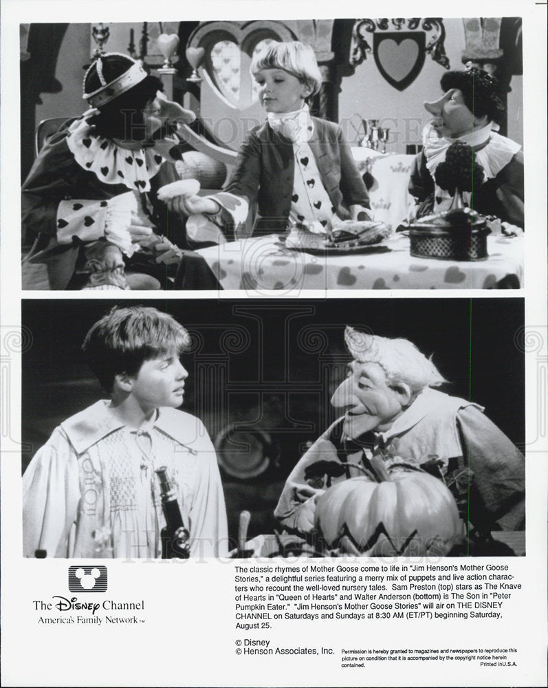 Press Photo Disney Channel Jim Henson&#39;s Mother Goose Stories - Historic Images