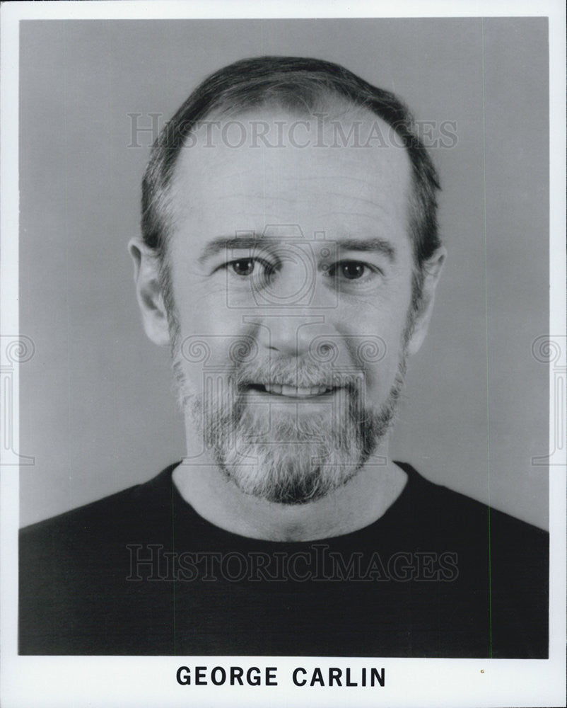 Press Photo of George Carlin an American stand-up comedian, social critic. - Historic Images