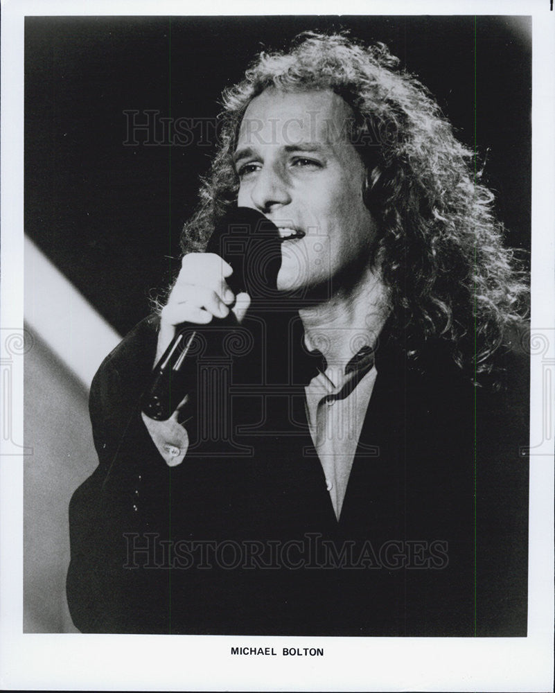Press Photo Michael Bolton, American Singer and Songwriter. - Historic Images