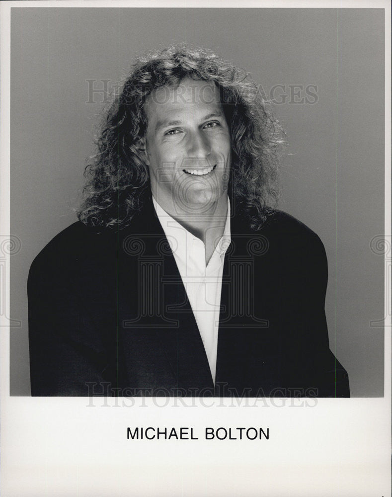 Press Photo Singer Michael Bolton - Historic Images