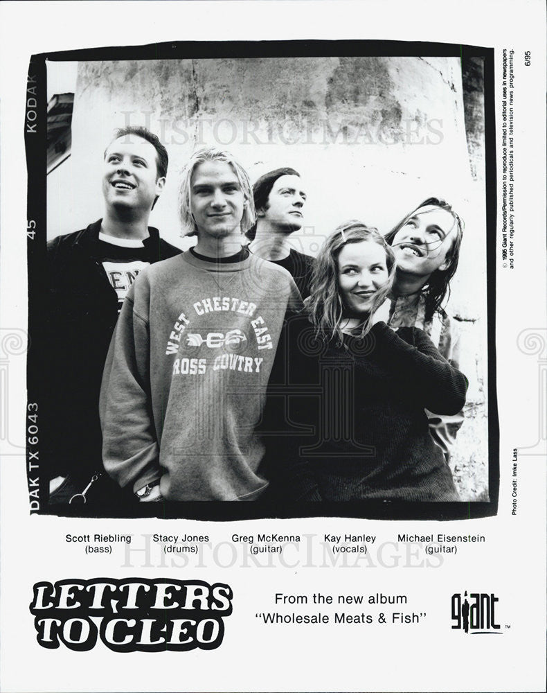 1995 Press Photo Band Letters to Cleo - Historic Images