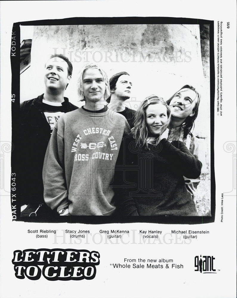 Press Photo Singer Letters to Cleo - Historic Images