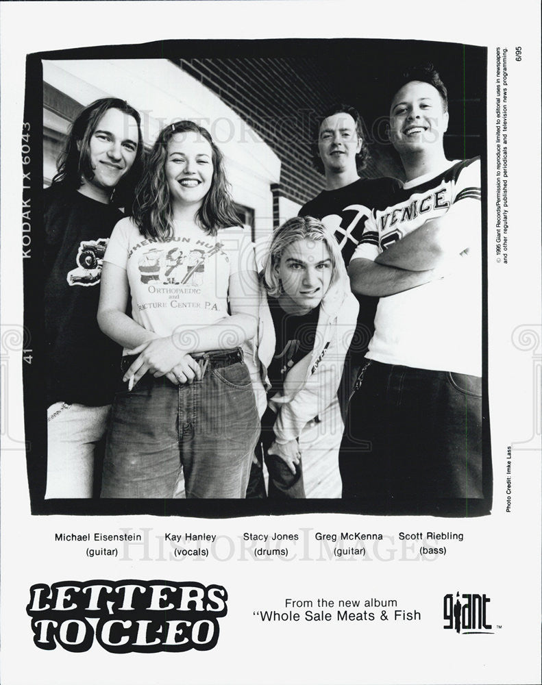 1996 Press Photo Band Singer Letters to Cleo - Historic Images