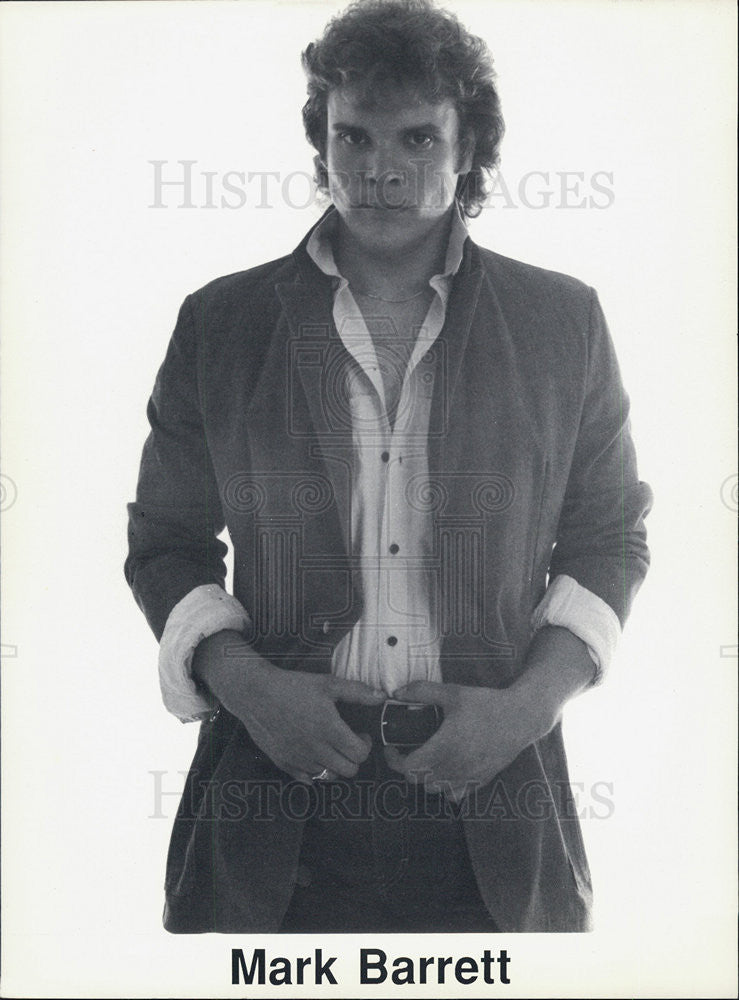 American Actor Mark Barrett. 1988 vintage promo photo print - Historic ...
