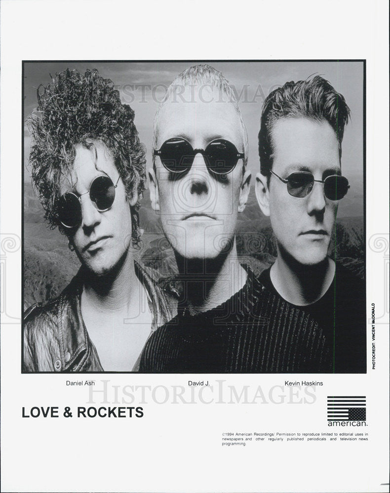 1994 Press Photo Love & Rockets - Historic Images