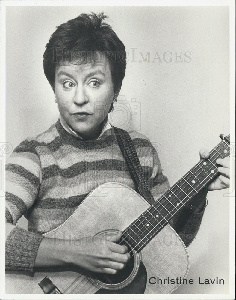 1988 Press Photo Folk Musician Christine Lavin - Historic Images