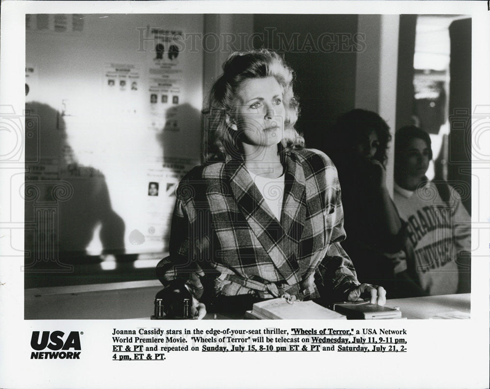 Press Photo Joanna Cassidy in "Wheels of Terror" - Historic Images