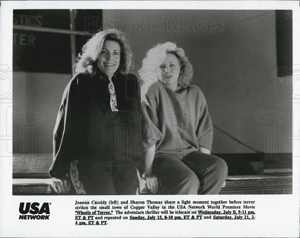 Press Photo Joanna Cassidy, Sharon Thomas in &quot;Wheels of Terror&quot; - Historic Images