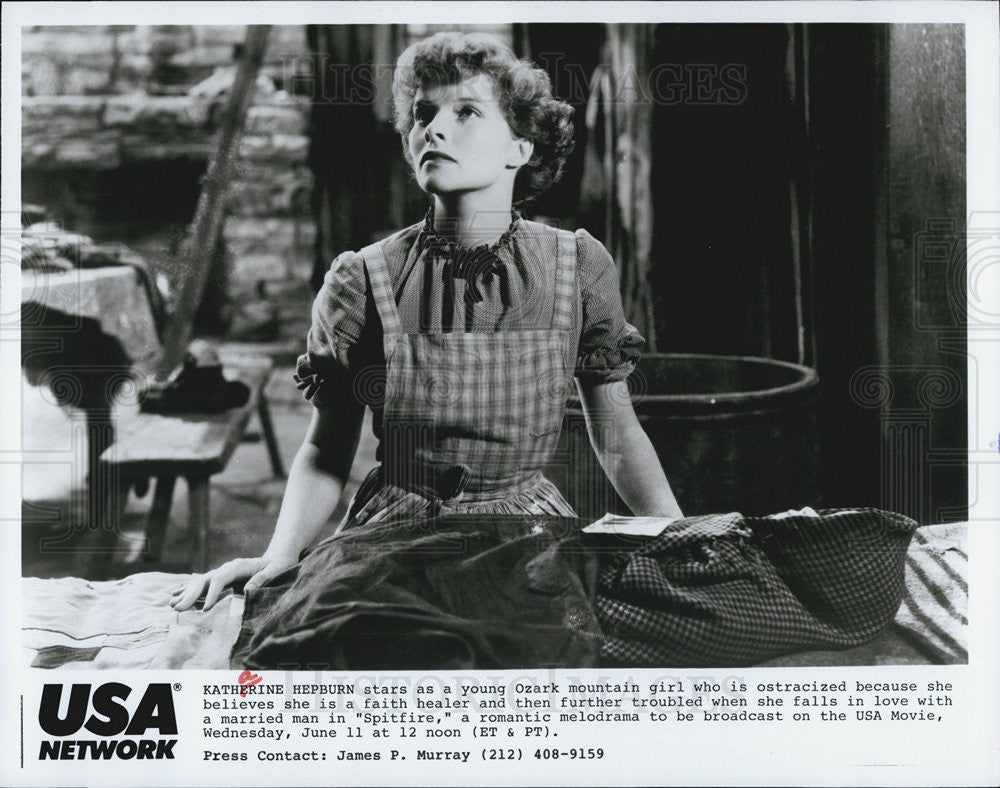 Press Photo Katherine Hepburn actress Spitfire - Historic Images