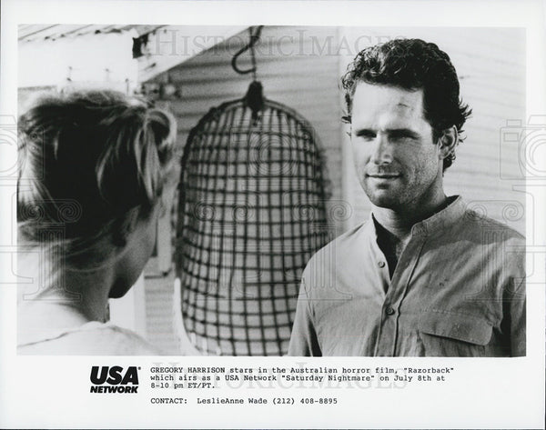 Actor Gregory Harrison In Australian Horror Film Razorback 1984 vintage ...