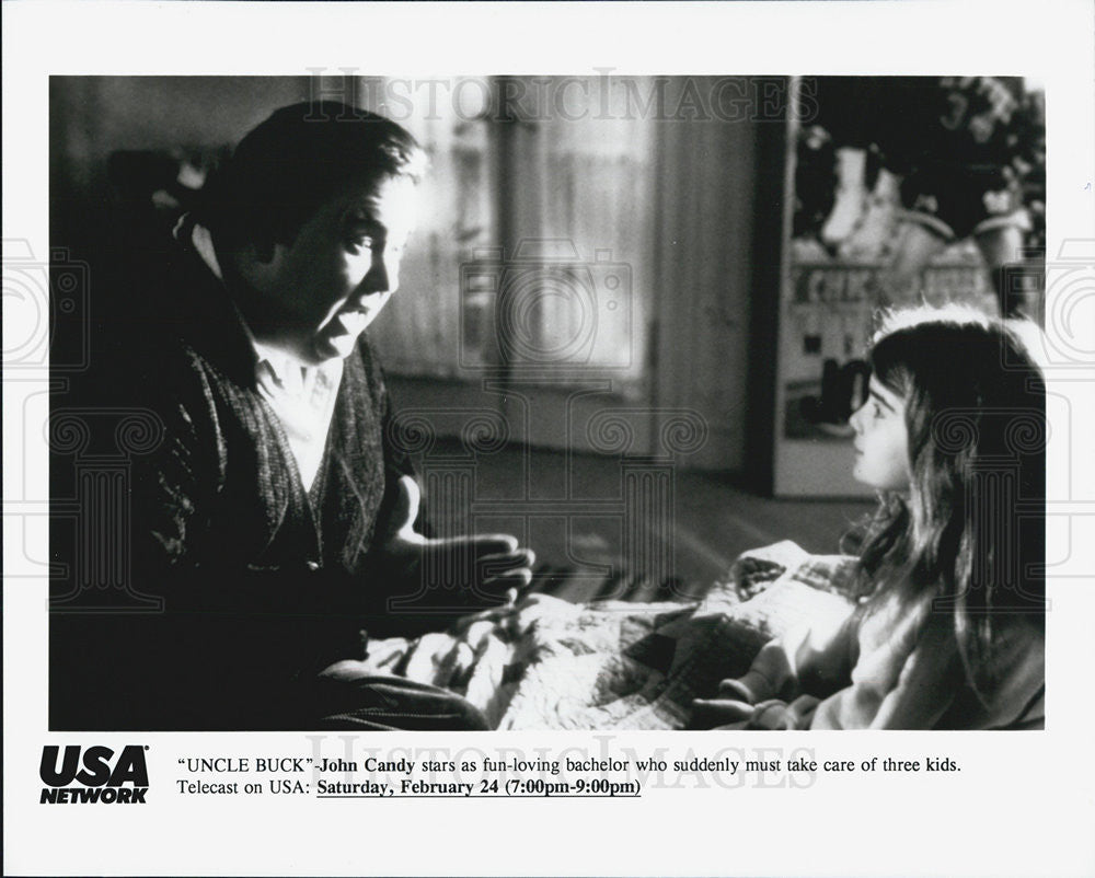 Press Photo John Candy in &quot;Uncle Buck&quot; - Historic Images