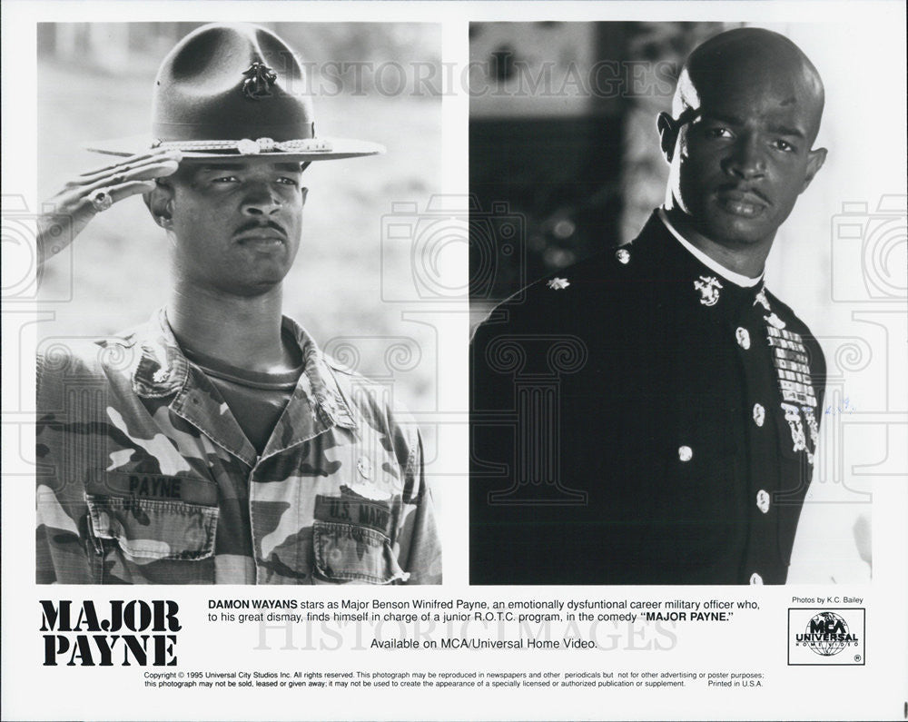 1995 Press Photo Damon Wayans in "Major Payne" - Historic Images