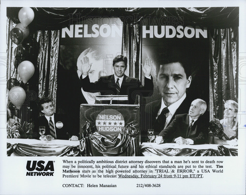 Press Photo Tim Matheson Film Actor Trial And Error USA Network - Historic Images