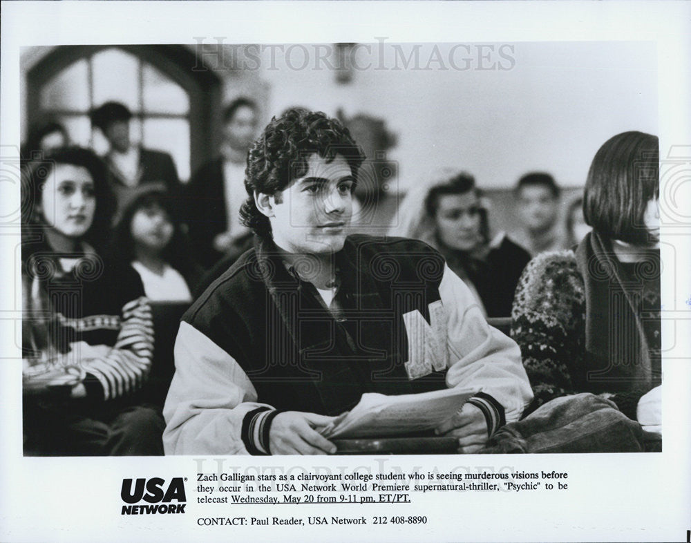 1991 Press Photo Actor Zach Galligan Starring In Supernatural Thriller &quot;Psychic&quot; - Historic Images
