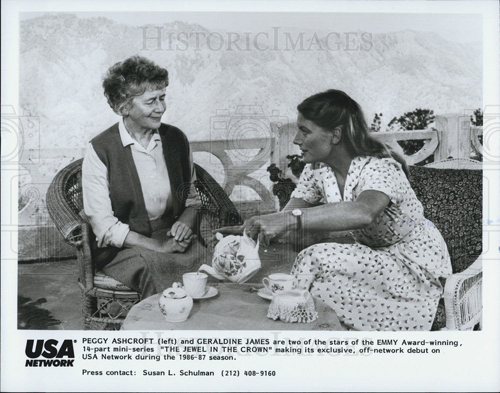 1984 Press Photo Actors Peggy Ashcroft And Geraldine James Starring Together - Historic Images