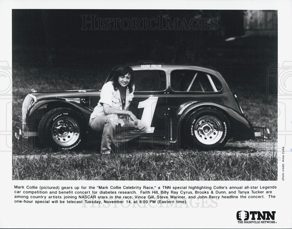 Press Photo Mark Collie TNN Car Competition Special Mark Collie Celebrity Race - Historic Images