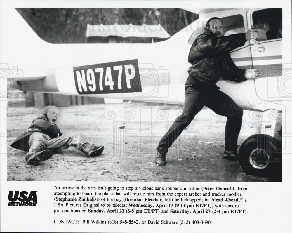 Press Photo Peter Onorati, Stephanie Zimbalist, Brendan Fletcher "Dead Ahead" - Historic Images