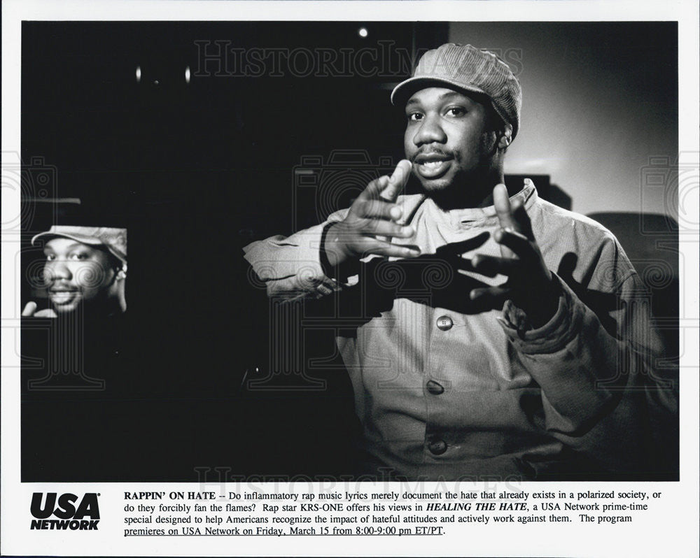 Press Photo KRS-One &quot;Healing the Hate&quot; - Historic Images