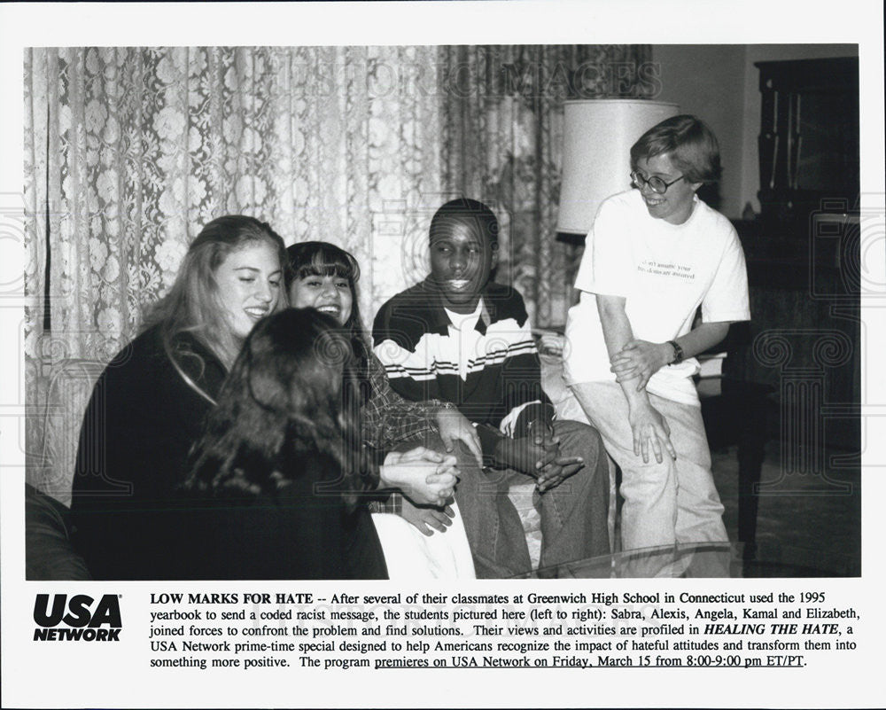 Press Photo Sabra Alexis Angela Kamal Elizabeth Students Greenwhich High School - Historic Images