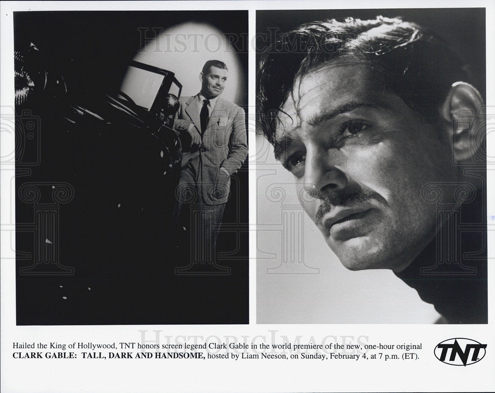 Press Photo Liam Nielson Hosts   &quot;Clark Gable: Tall , Dark and Handsome&quot; - Historic Images