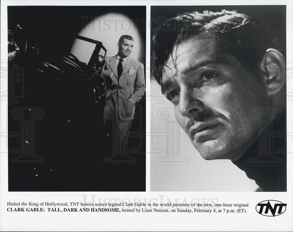 Press Photo Clark Gable Actor Tall Dark Handsome Movie Film Screen Legend - Historic Images