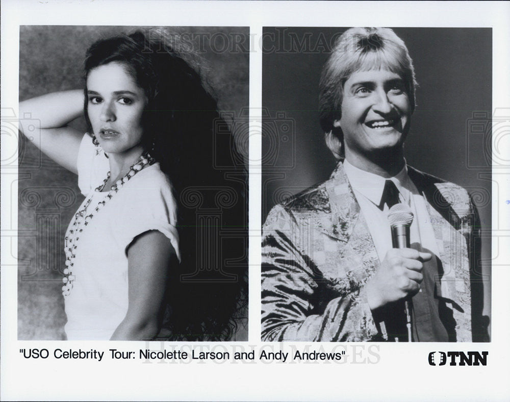 Press Photo Nicolette Larson and Andy Andrews - Historic Images