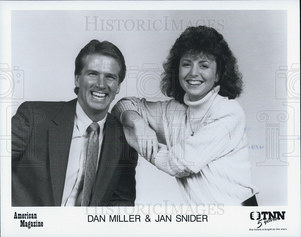 Press Photo Dan Miller &amp; Jan Snider American Magazine TNN Nashville Network TV - Historic Images