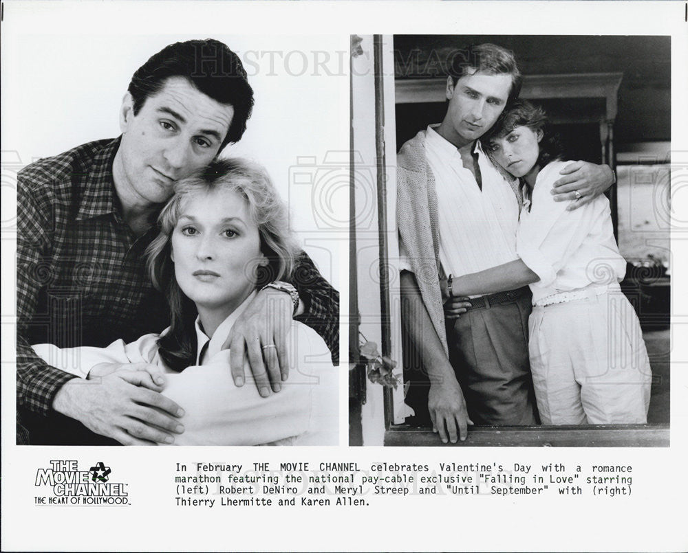 Press Photo Robert Deniro Meryl Streep and Thierry Lhermitte Karen Allen - Historic Images