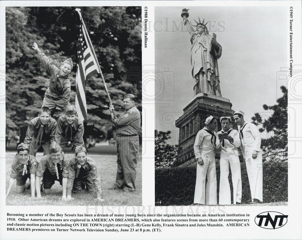 1949 Press Photo Tnt Televison show American Dreamers - Historic Images