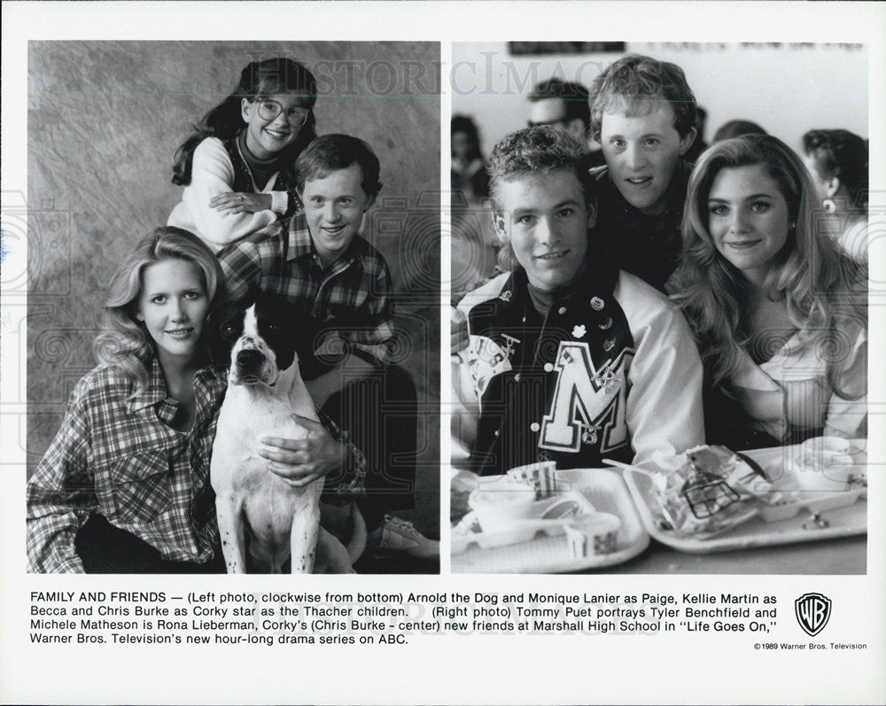 1989 Press Photo MOnique Lanier,Kellie Martin,Chris Burke - Historic Images