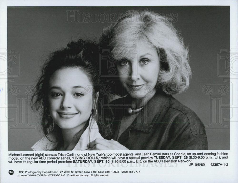 1989 Press Photo Michael Learned in "Living Dolls" - Historic Images