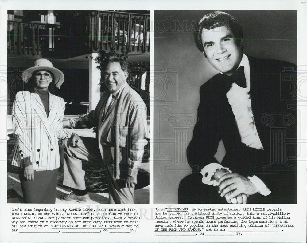 Press Photo &quot;Lifestyles of the Rich &amp; Famous&quot; with Robin Leach - Historic Images