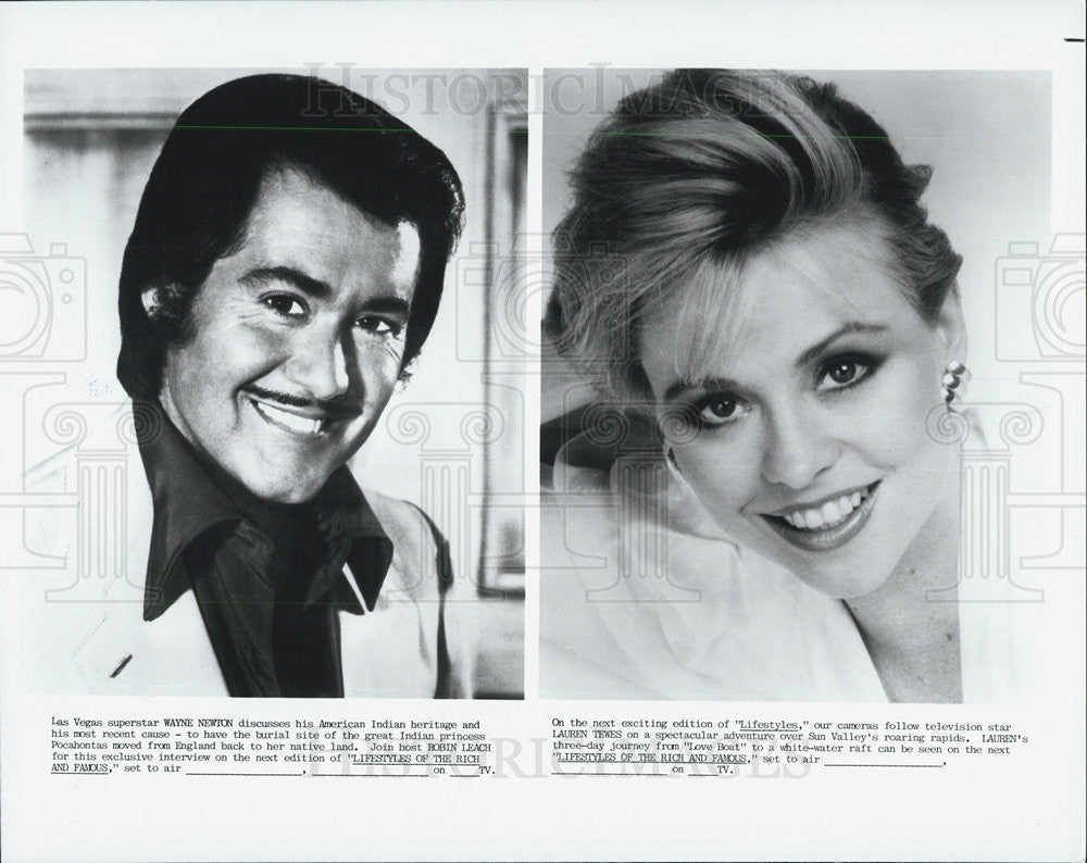 Press Photo Wayne Newton on "Lifestyles of the Rich & Famous" - Historic Images