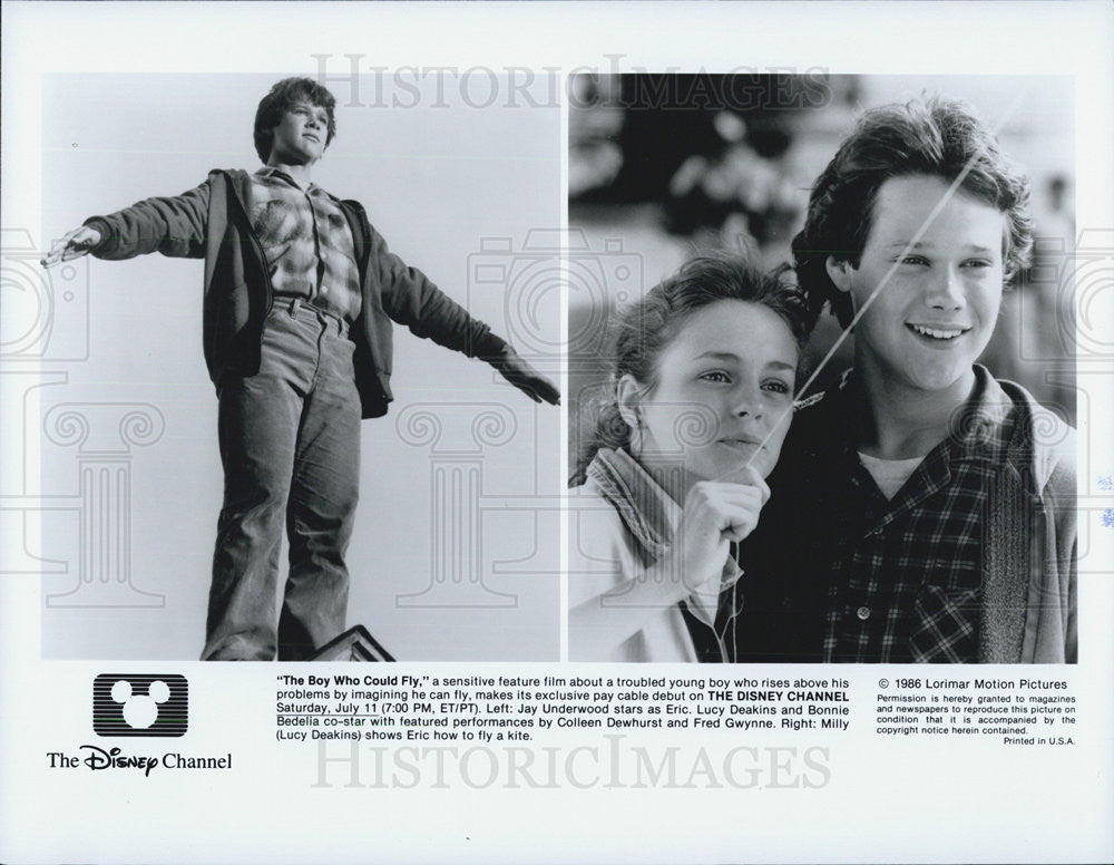 1986 Press Photo &quot;The Boy Who Could Fly&quot; - Historic Images
