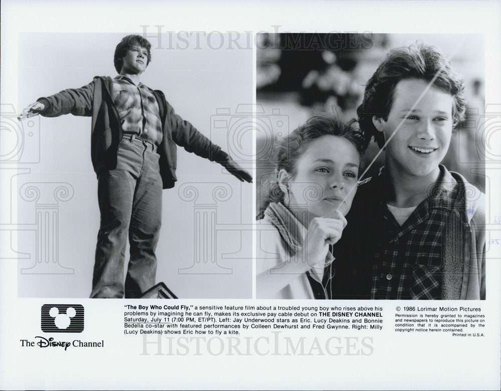 1986 Press Photo "The Boy Who Could Fly" - Historic Images