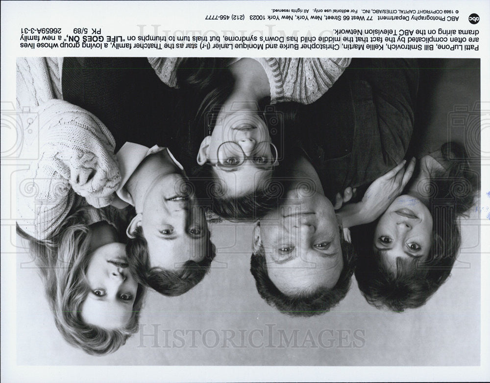 1989 Press Photo Cast of &quot;Life Goes On&quot; - Historic Images