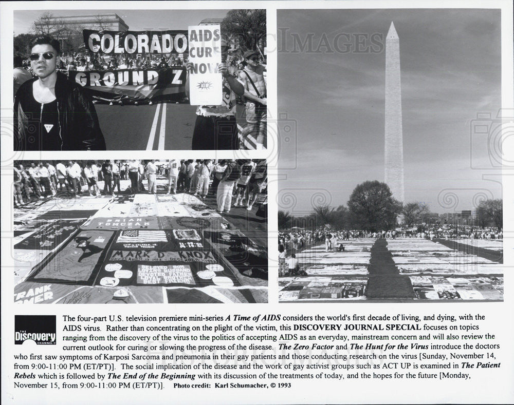 1993 Press Photo A Time of Aids Discovery Journal Special Zero Factor Hunt Virus - Historic Images