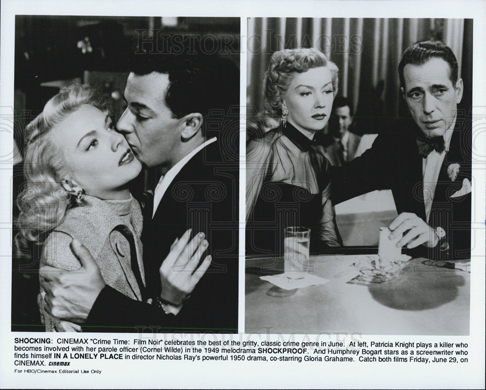 1950 Press Photo "Crime Time" & "Shockproof" - Historic Images